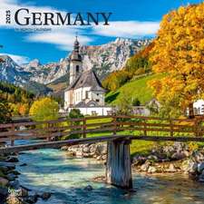 Germany 2025 12 X 24 Inch Monthly Square Wall Calendar Plastic-Free Browntrout Travel Europe Berlin Munich