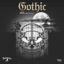 Alchemy Gothic Official 2025 12 X 24 Inch Monthly Square Wall Calendar Plastic-Free