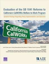 Evaluation of the SB 1041 Reforms to California's CalWORKs Welfare-to-Work Program