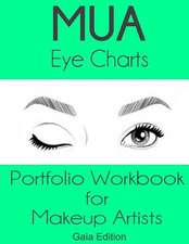 Mua Eye Charts Portfolio Workbook for Makeup Artists Gaia Edition