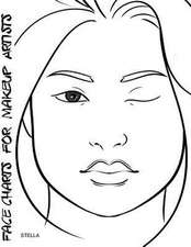 Face Charts for Makeup Artists Stella