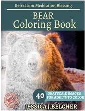 Bear Coloring Book for Adults Relaxation Meditation Blessing