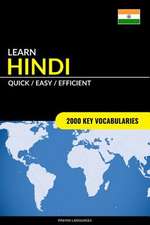 Learn Hindi - Quick / Easy / Efficient