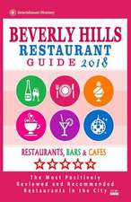 Beverly Hills Restaurant Guide 2018