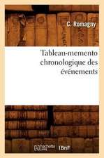 Tableau-Memento Chronologique Des Evenements