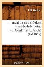 Inondation de 1856 Dans La Vallee de La Loire. J.-B. Coulon Et L. Auche (Ed.1857)