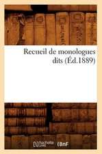 Recueil de Monologues Dits (Ed.1889)