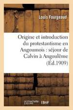 Origine Et Introduction Du Protestantisme En Angoumois