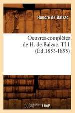 Oeuvres Completes de H. de Balzac. T11 (Ed.1853-1855)