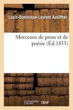 Morceaux de Prose Et de Poesie