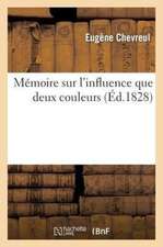 Memoire Sur L'Influence Que Deux Couleurs