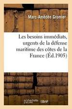 Les Besoins Immédiats, Urgents de la Défense Maritime Des Côtes de la France