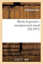 Récits et pensées