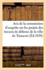 Avis de la Commission d'Enquête Sur Les Projets Des Travaux de Défense de la Ville de Tarascon