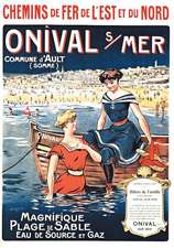 Carnet Affiche Chemins de Fer Onival-Sur-Mer