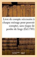 Livre de Compte Nécessaire À Chaque Ménage, Pour Pouvoir Compter