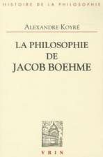 La Philosophie de Jacob Boehme