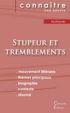 Fiche de lecture Stupeur et tremblements de Amélie Nothomb (analyse littéraire de référence et résumé complet)