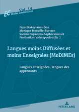 Langues moins Diffusees et moins Enseignees (MoDiMEs)/Less Widely Used and Less Taught languages