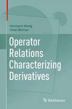 Operator Relations Characterizing Derivatives 