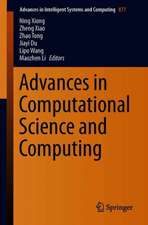 Advances in Computational Science and Computing