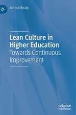 Lean Culture in Higher Education