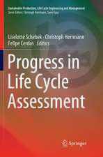 Progress in Life Cycle Assessment