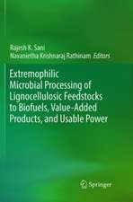 Extremophilic Microbial Processing of Lignocellulosic Feedstocks to Biofuels, Value-Added Products, and Usable Power