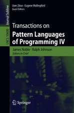 Transactions on Pattern Languages of Programming IV