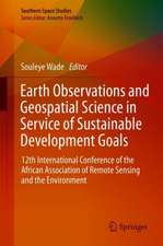 Earth Observations and Geospatial Science in Service of Sustainable Development Goals: 12th International Conference of the African Association of Remote Sensing and the Environment