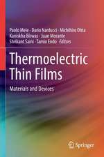 Thermoelectric Thin Films: Materials and Devices