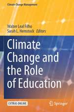 Climate Change and the Role of Education