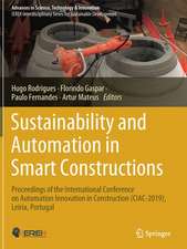 Sustainability and Automation in Smart Constructions