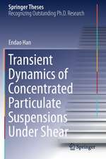 Transient Dynamics of Concentrated Particulate Suspensions Under Shear