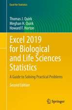 Excel 2019 for Biological and Life Sciences Statistics