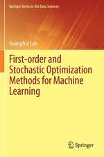 First-order and Stochastic Optimization Methods for Machine Learning