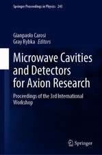 Microwave Cavities and Detectors for Axion Research: Proceedings of the 3rd International Workshop