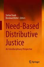 Need-Based Distributive Justice: An Interdisciplinary Perspective