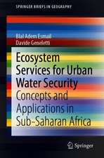 Ecosystem Services for Urban Water Security