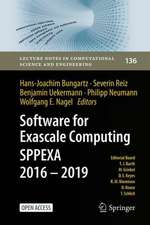 Software for Exascale Computing - SPPEXA 2016-2019