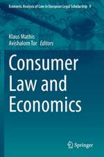 Consumer Law and Economics