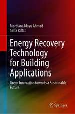 Energy Recovery Technology for Building Applications: Green Innovation towards a Sustainable Future