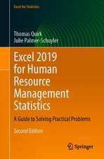 Excel 2019 for Human Resource Management Statistics