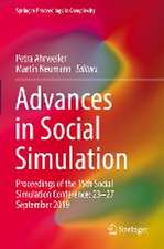 Advances in Social Simulation: Proceedings of the 15th Social Simulation Conference: 23–27 September 2019