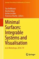 Minimal Surfaces: Integrable Systems and Visualisation: m:iv Workshops, 2016–19