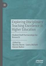 Exploring Disciplinary Teaching Excellence in Higher Education