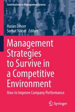 Management Strategies to Survive in a Competitive Environment