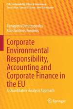 Corporate Environmental Responsibility, Accounting and Corporate Finance in the EU