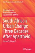 South African Urban Change Three Decades After Apartheid: Homes Still Apart?