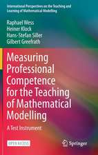 Measuring Professional Competence for the Teaching of Mathematical Modelling: A Test Instrument